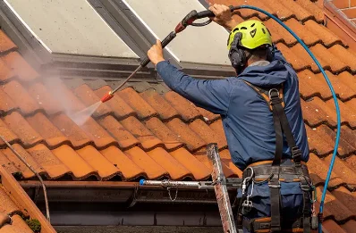Démoussage et hydrofuge de toiture à Glère